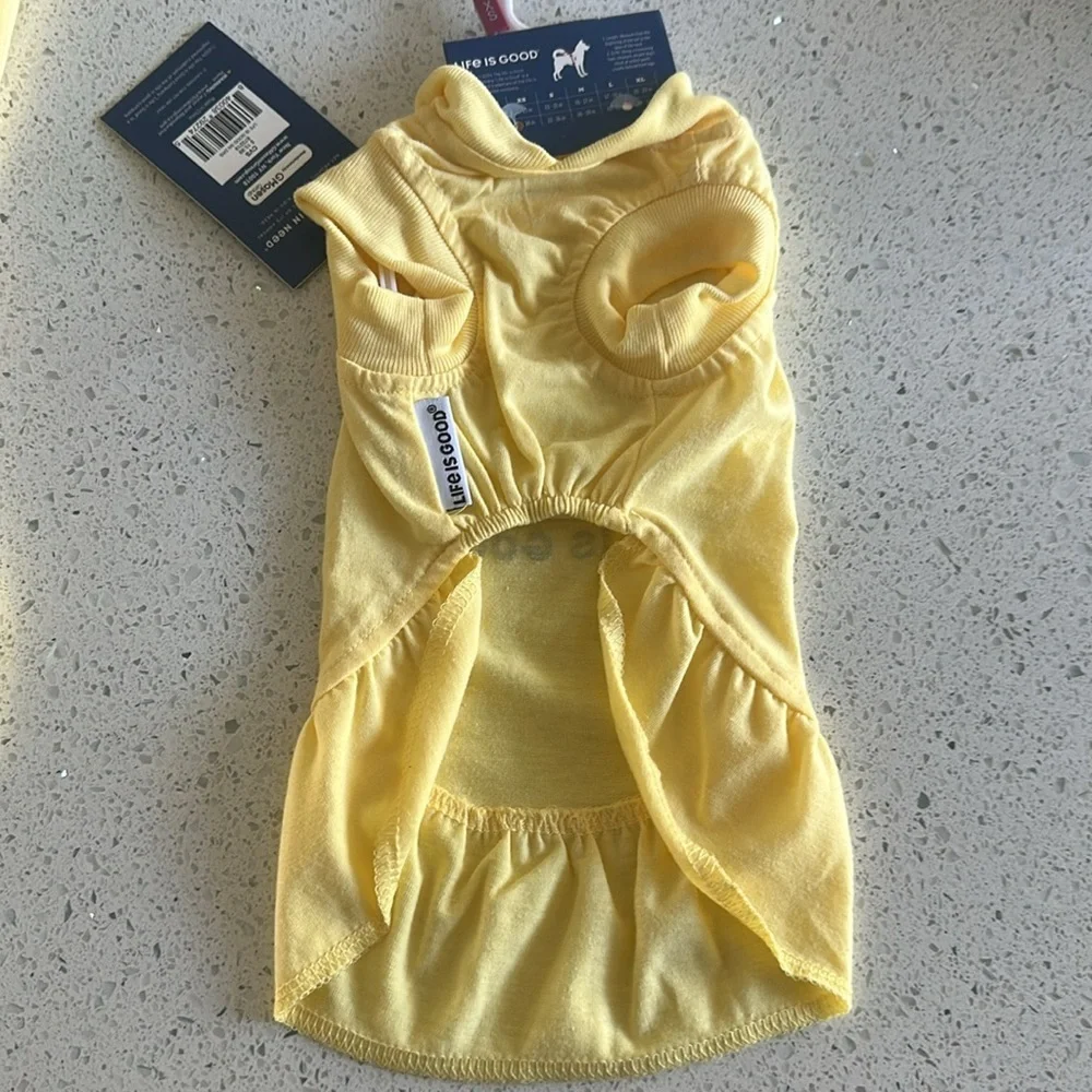 Life is Good Yellow Dog Dress